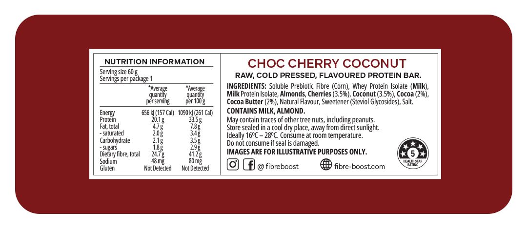 Choc Cherry Coconut Protein Bar - Sup Yo