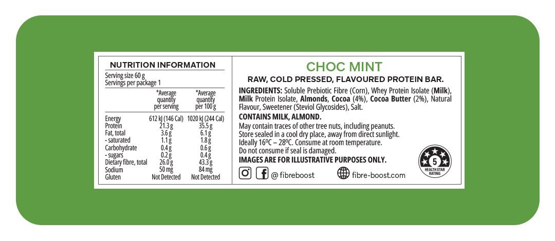 Choc Mint Protein Bar - Sup Yo
