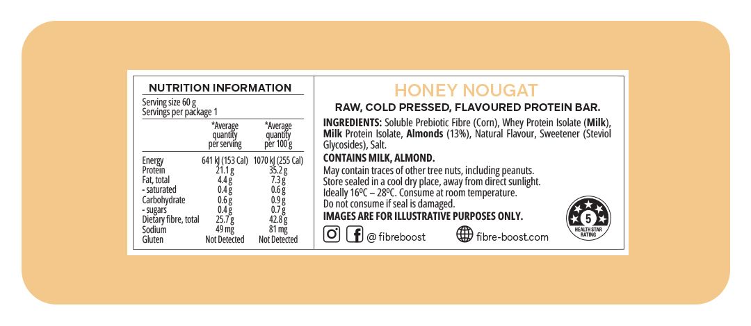 Honey Nougat Protein Bar - Sup Yo