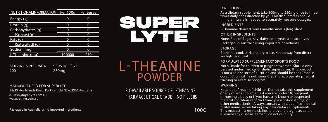 L-Theanine Powder - 100g - Sup Yo