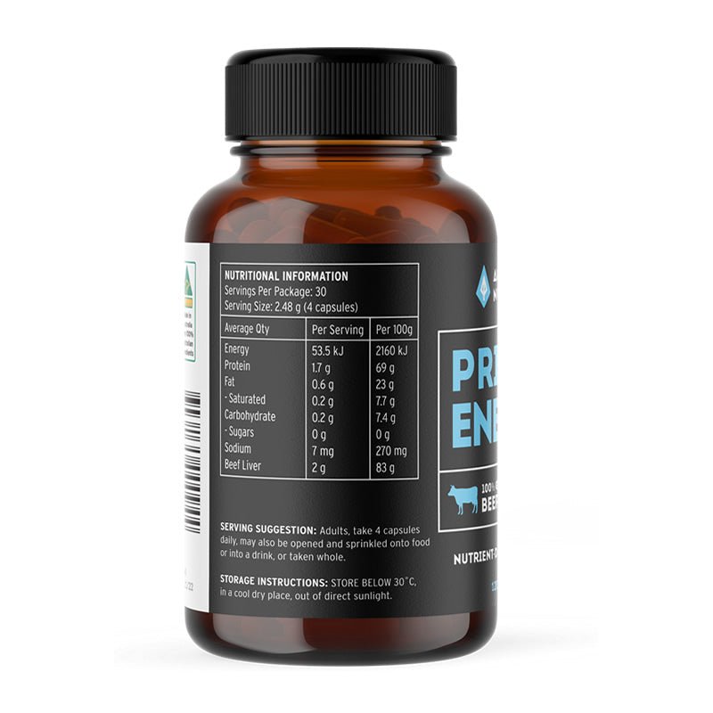 Primal Energy 100% Grass Fed Beef Liver Capsules - Sup Yo