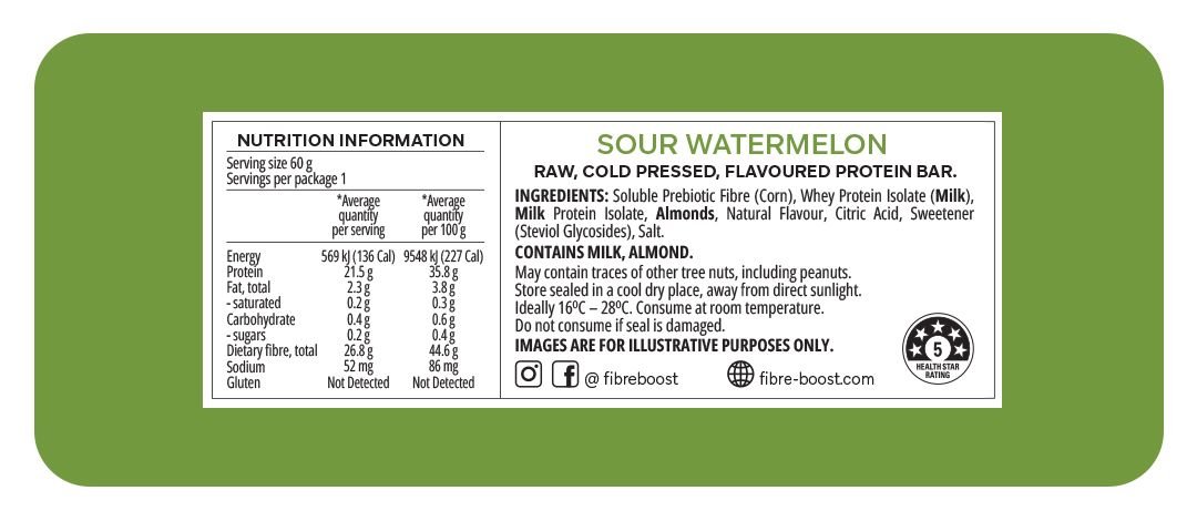 Sour Watermelon Protein Bar - Sup Yo