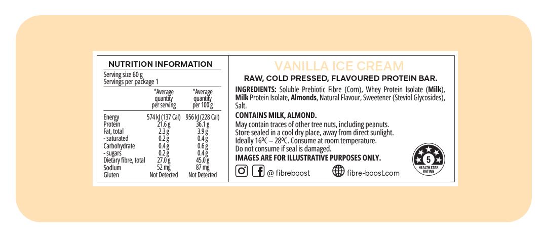 Vanilla Ice Cream Protein Bar - Sup Yo